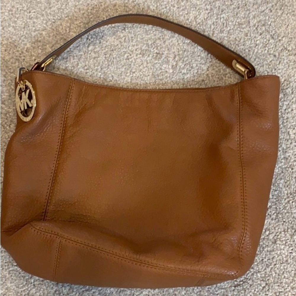 Michael Kors Tan Leather Hobo Bag